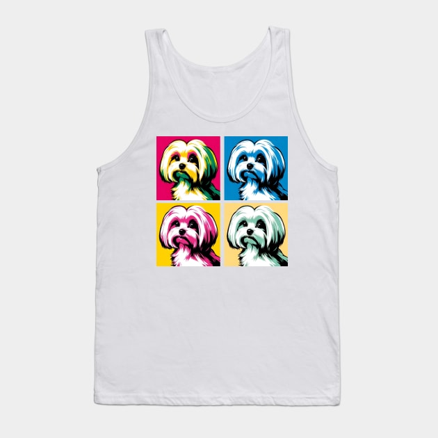 Maltese Pop Art - Dog Lover Gifts Tank Top by PawPopArt